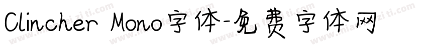 Clincher Mono字体字体转换